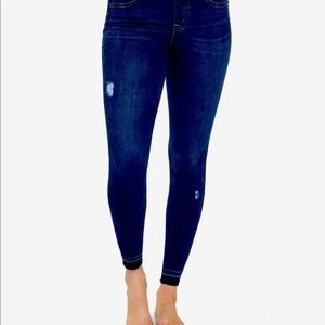 Spanx distressed skinny jeans